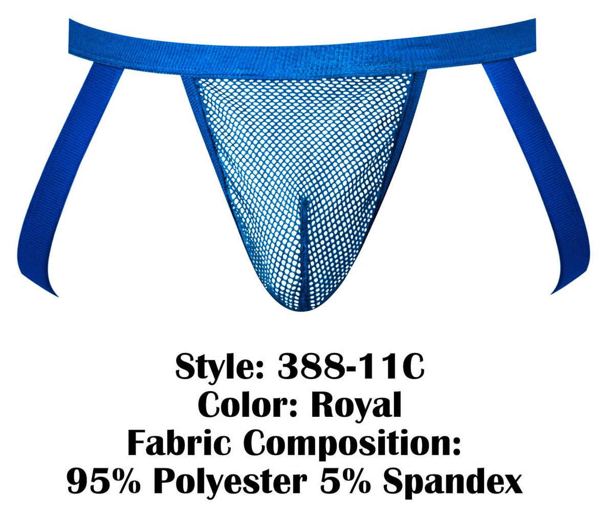 Male Power Fishnet 2 Jockstrap - Royal