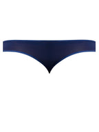 Male Power Sassy Lace Open Ring Thong - Navy