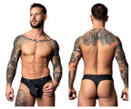 Male Power Oh Snap Snap off Thong - Black