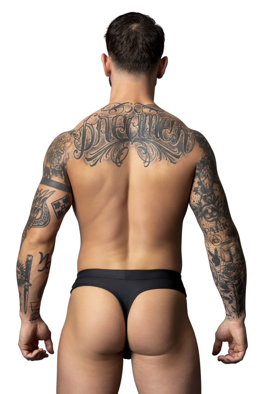 Male Power Oh Snap Snap off Thong - Black