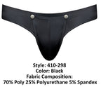 Male Power Oh Snap Snap off Thong - Black