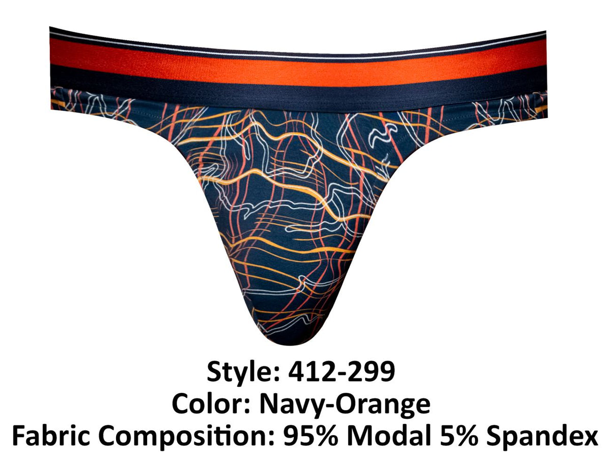 Male Power Soo Cumfy Thongs - Navy