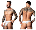 Male Power Soo Cumfy Thong - White-Black