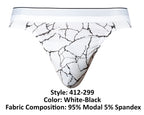Male Power Soo Cumfy Thong - White-Black