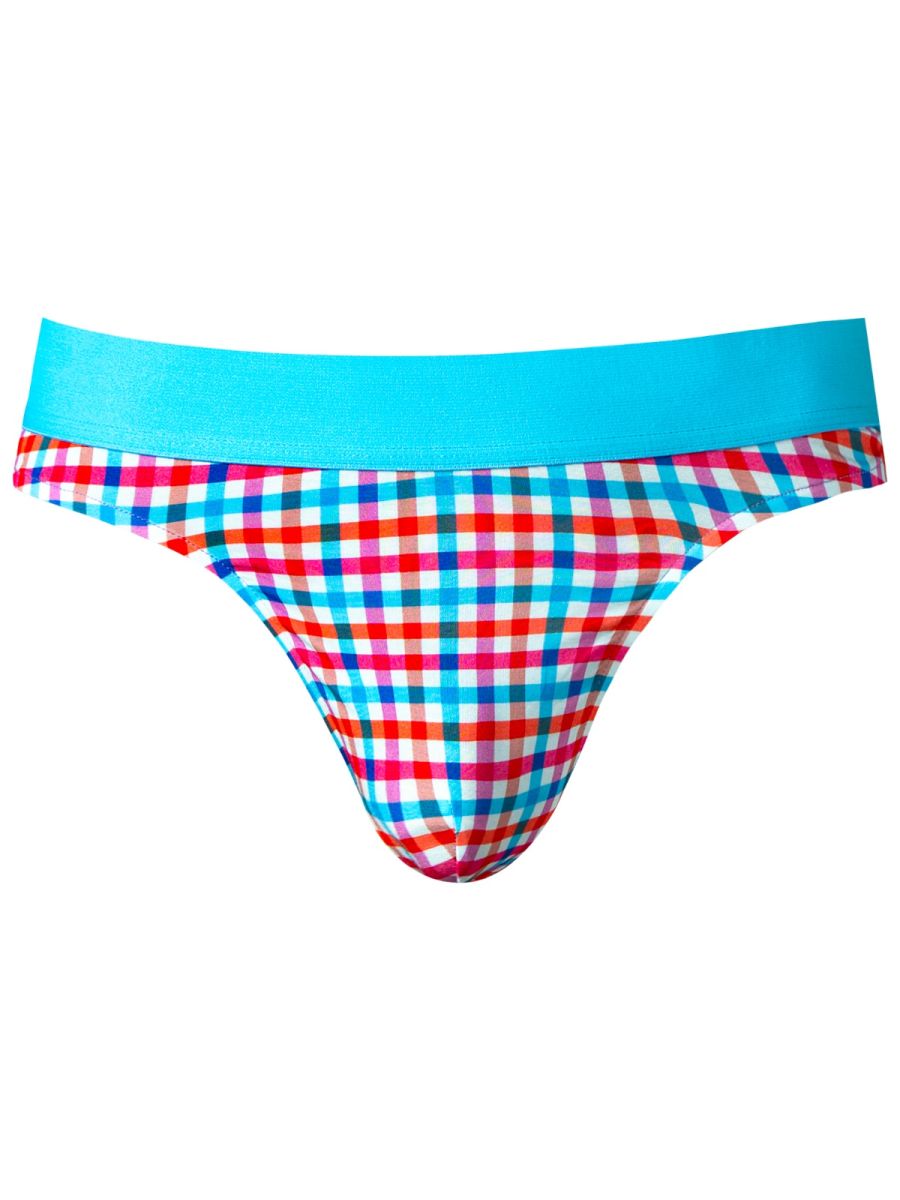 Male Power So Comfy Gingham Thong - Gingham Print