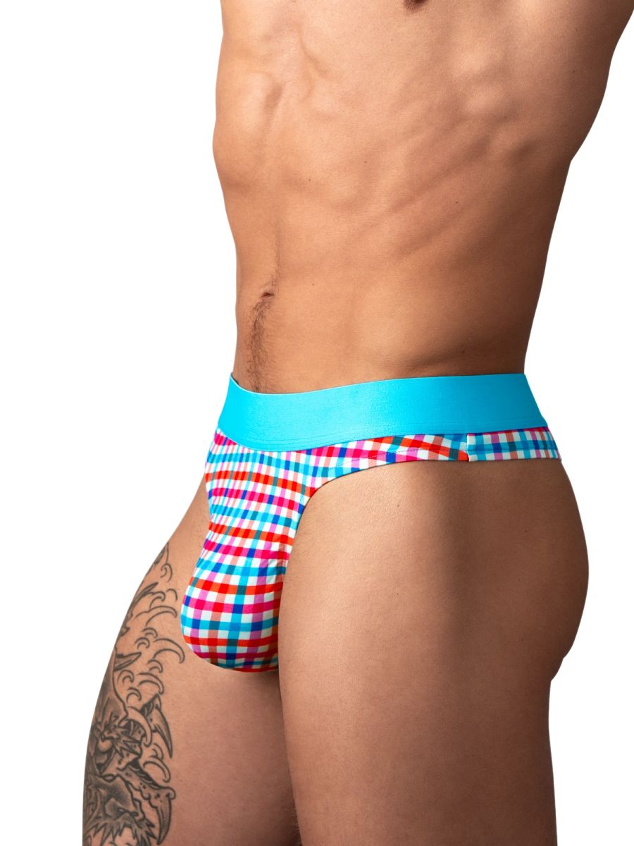 Male Power So Comfy Gingham Thong - Gingham Print