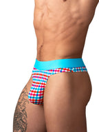 Male Power So Comfy Gingham Thong - Gingham Print