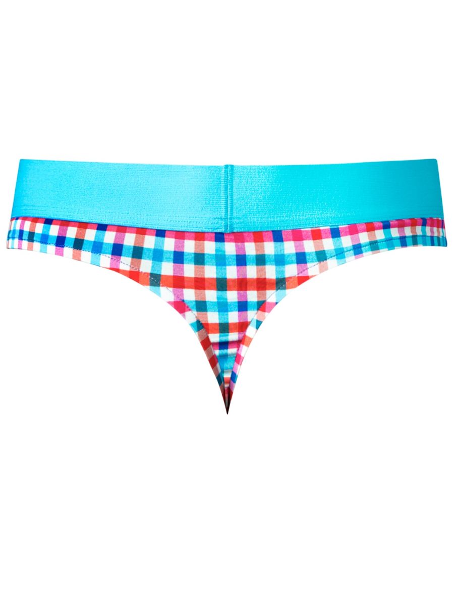 Male Power So Comfy Gingham Thong - Gingham Print