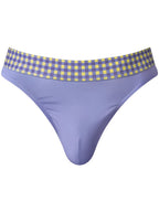 Male Power So Comfy Gingham Thong - Purple