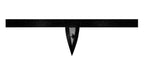 Male Power Love Star Thong with Ring - Black