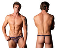 Male Power Love Star Thong with Ring - Purple
