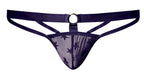 Male Power Love Star Thong with Ring - Purple