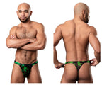 Male Power Hazy Dayz Micro Thong - Pot Leaf