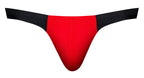 Male Power Hot Mesh Bong Thong - Black-Red