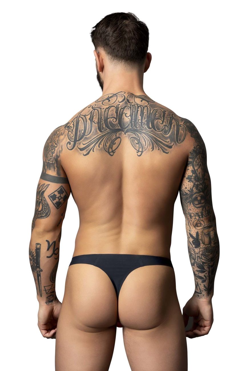 Male Power Hot Mesh Bong Thong - Black-Red