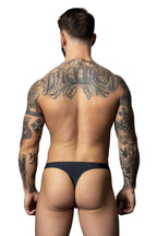 Male Power Hot Mesh Bong Thong - Black-Red