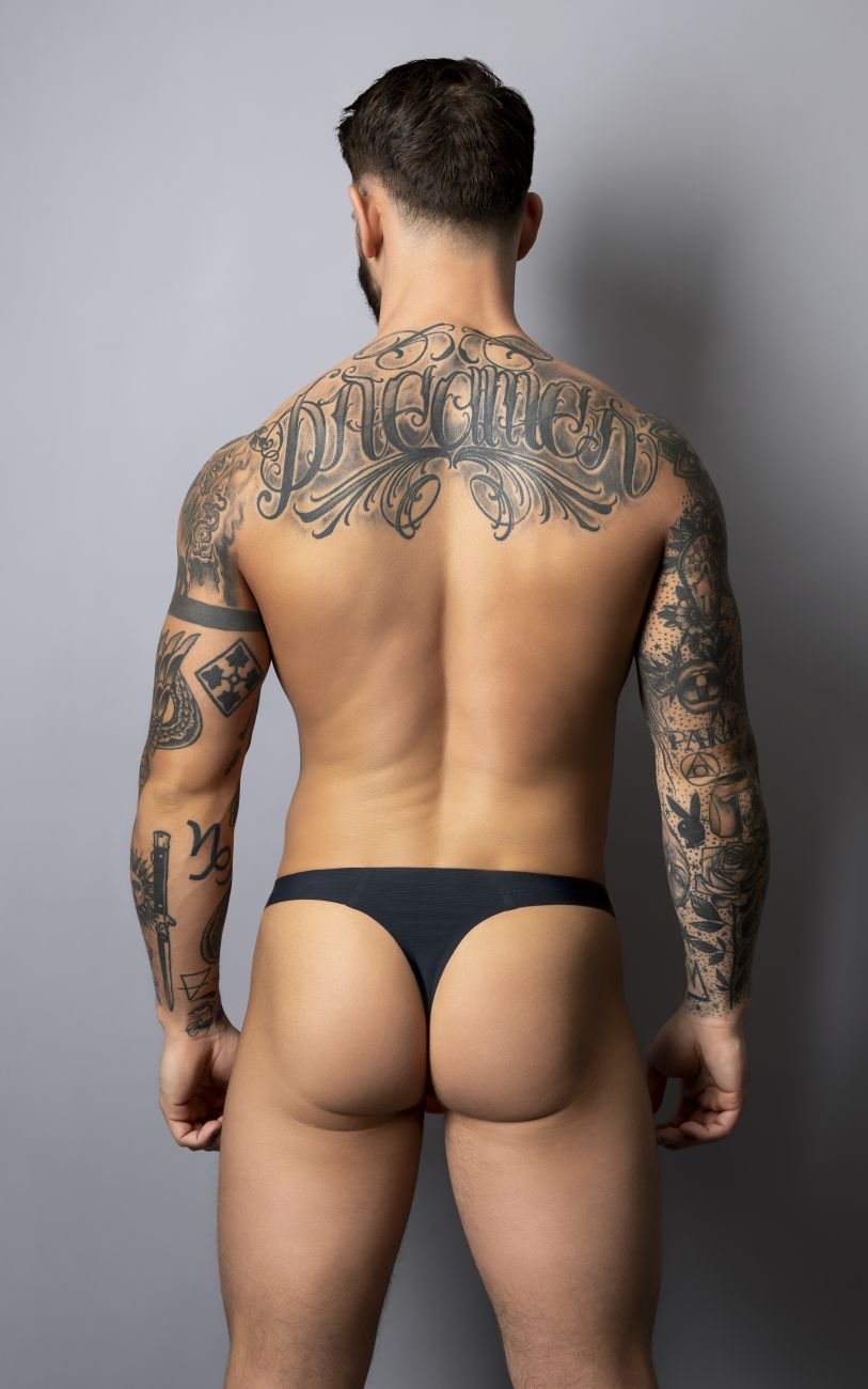 Male Power Hot Mesh Bong Thong - Black-Red