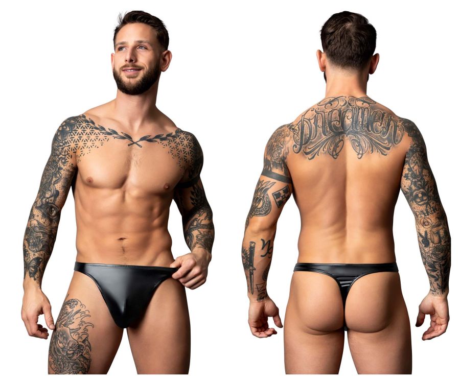 Male Power Liquid Onyx Bong Thong - Black