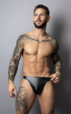 Male Power Liquid Onyx Bong Thong - Black