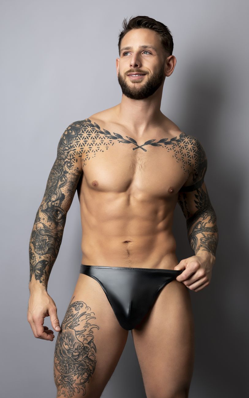 Male Power Liquid Onyx Bong Thong - Black