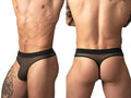Male Power Mesh 2 Bong Thong - Black