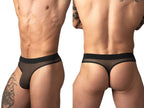 Male Power Mesh 2 Bong Thong - Black