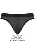 Male Power Mesh 2 Bong Thong - Black
