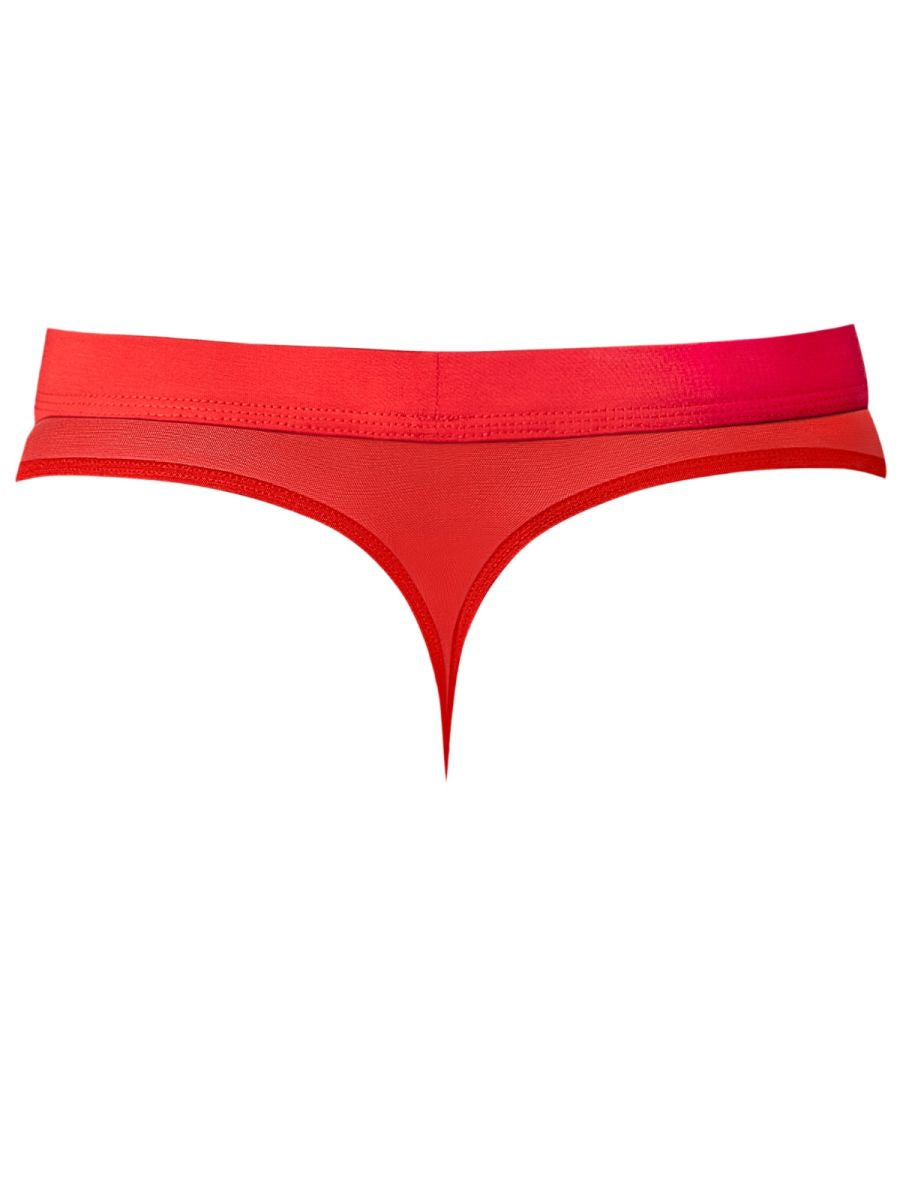 Male Power Mesh 2 Bong Thong - Red