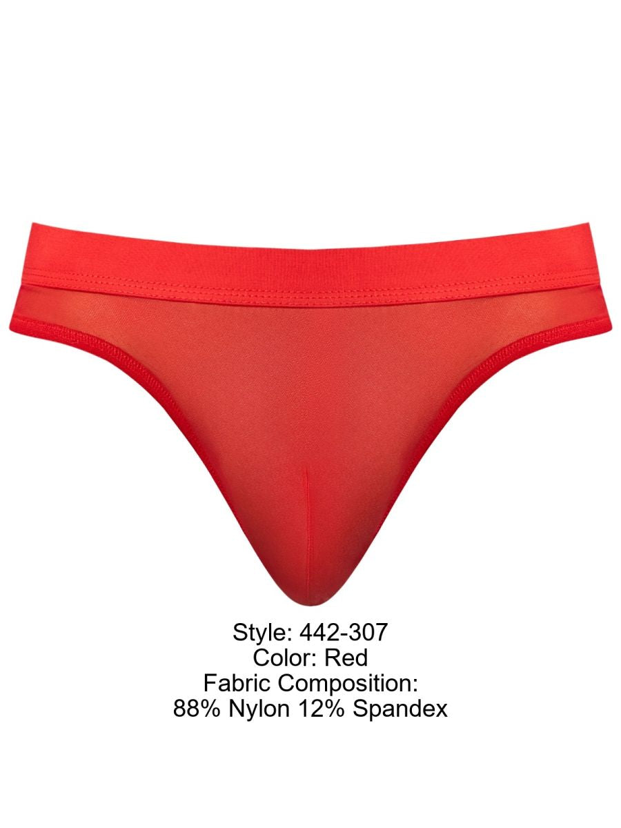 Male Power Mesh 2 Bong Thong - Red
