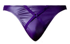 Male Power Eggplant Crossover Thong - Plum