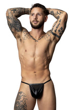 Male Power Liquid Onyx G-String - Black