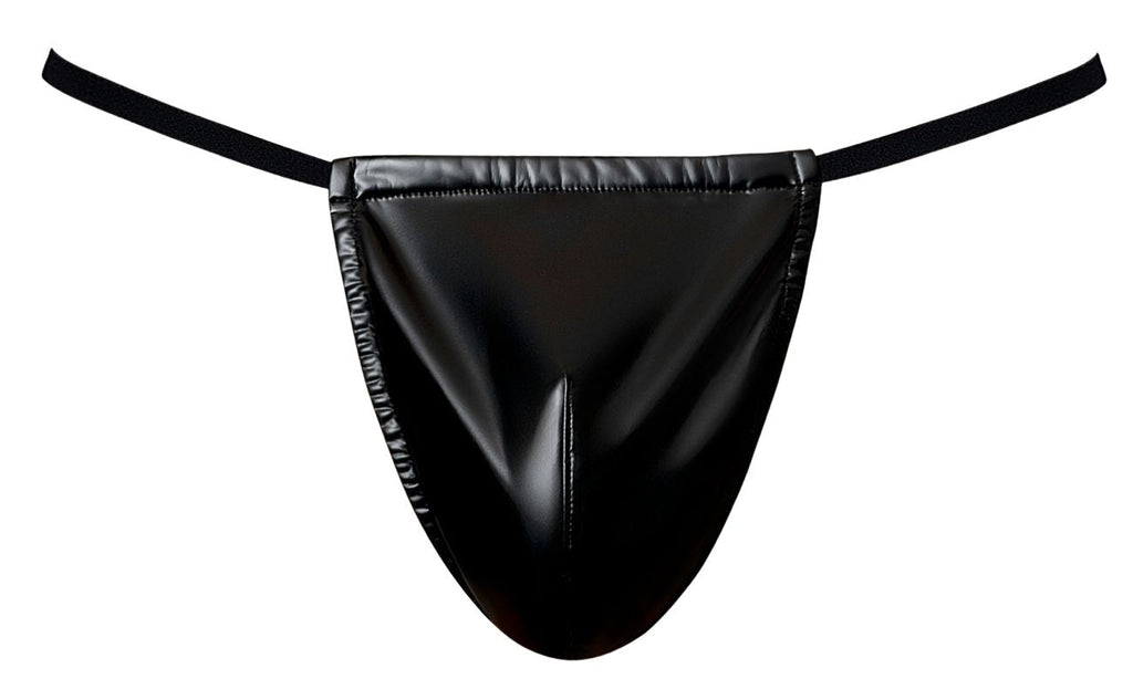Male Power Liquid Onyx G-String - Black