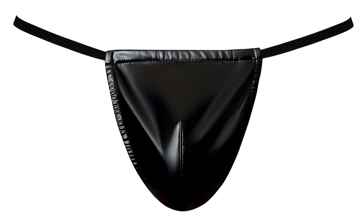 Male Power Liquid Onyx G-String - Black