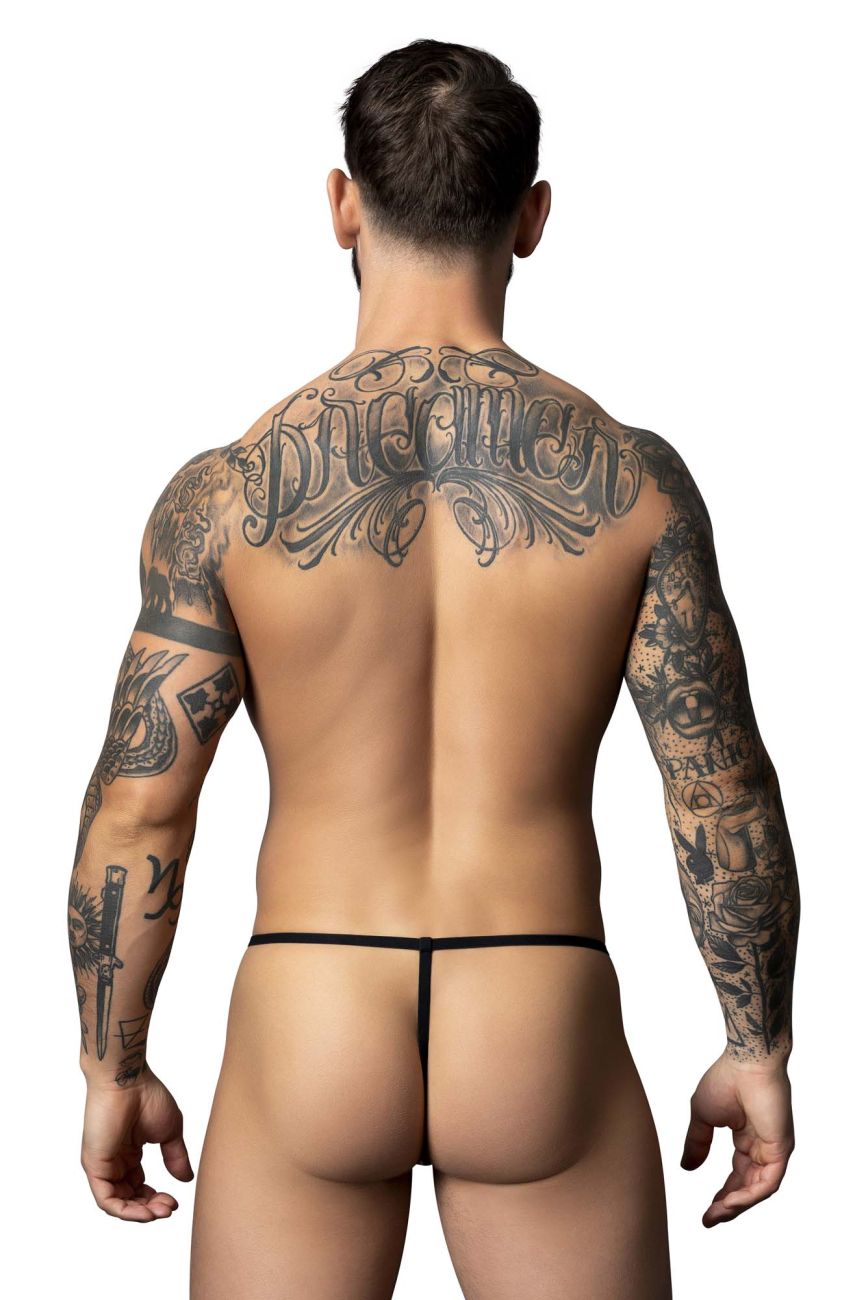 Male Power Liquid Onyx G-String - Black