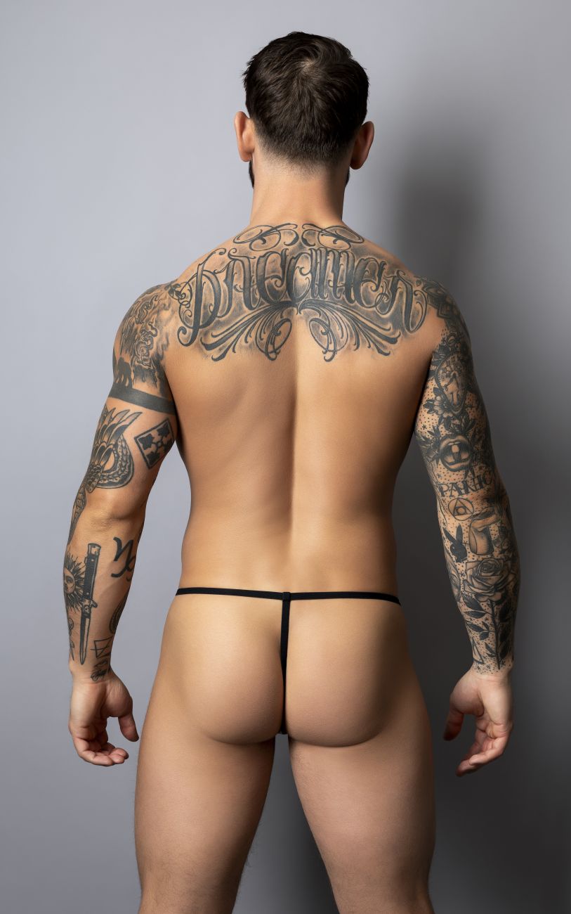 Male Power Liquid Onyx G-String - Black