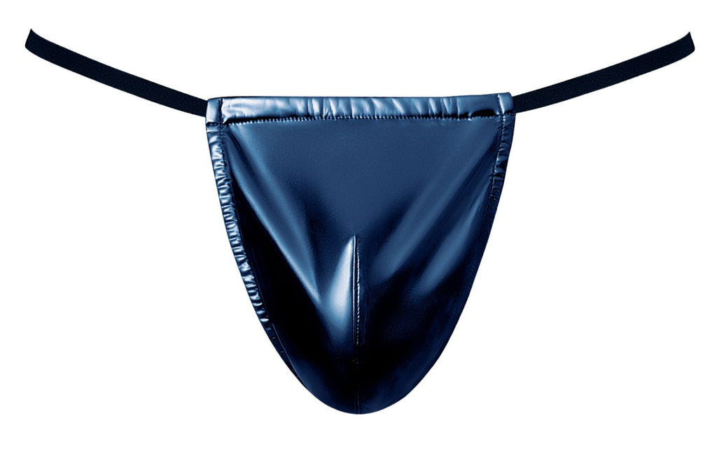 Male Power Liquid Onyx G-String - Blue
