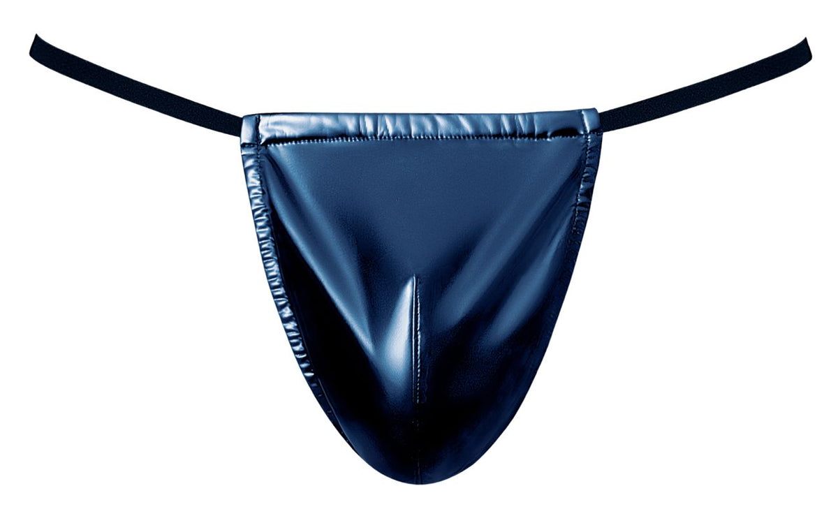 Male Power Liquid Onyx G-String - Blue