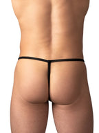 Male Power Mesh 2 G-String - Black