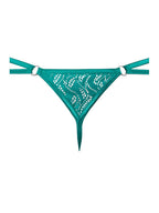 Male Power Ripple Micro V-String Thong - Teal