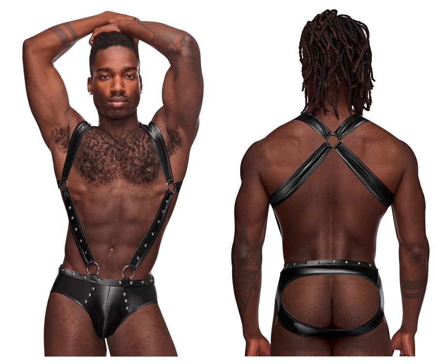 Male Power Fetish Uranus Jockstrap - Black