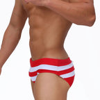 Red Stripes Swim Brief