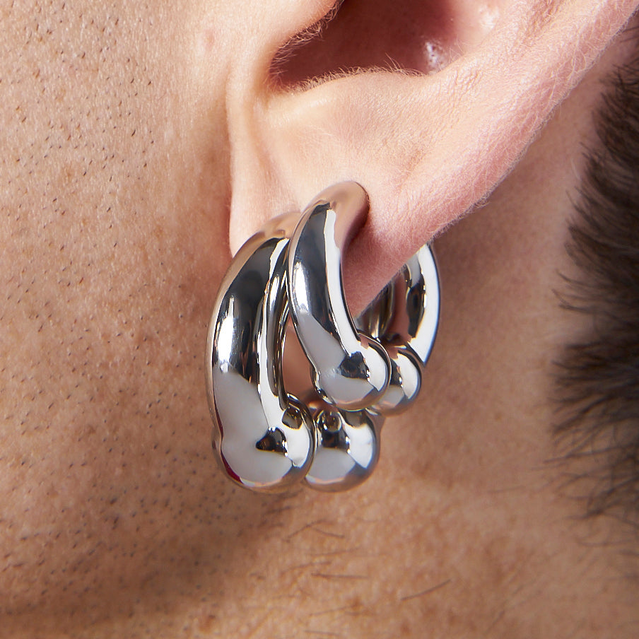 KISKA LAB MINI ALBERT PLATINUM EARRING