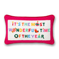 Most Wonderful Time Needlepoint Pillow