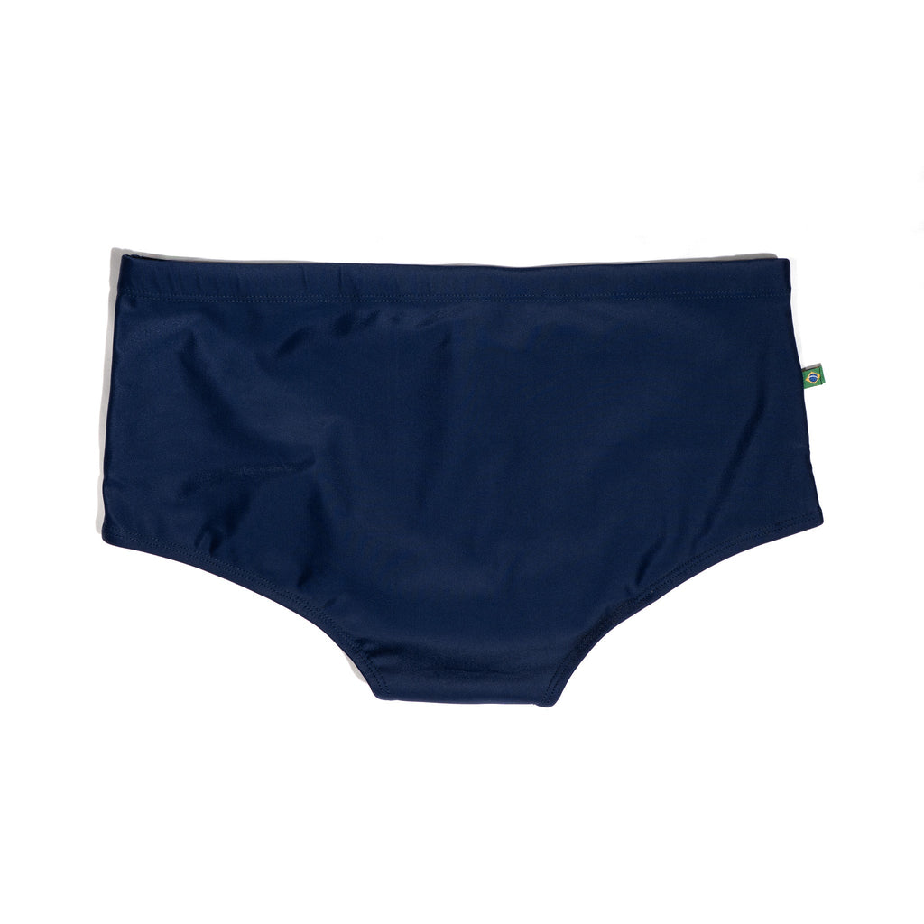 Traditional Square Solids Cut Sunga - Male Bathing Suit
