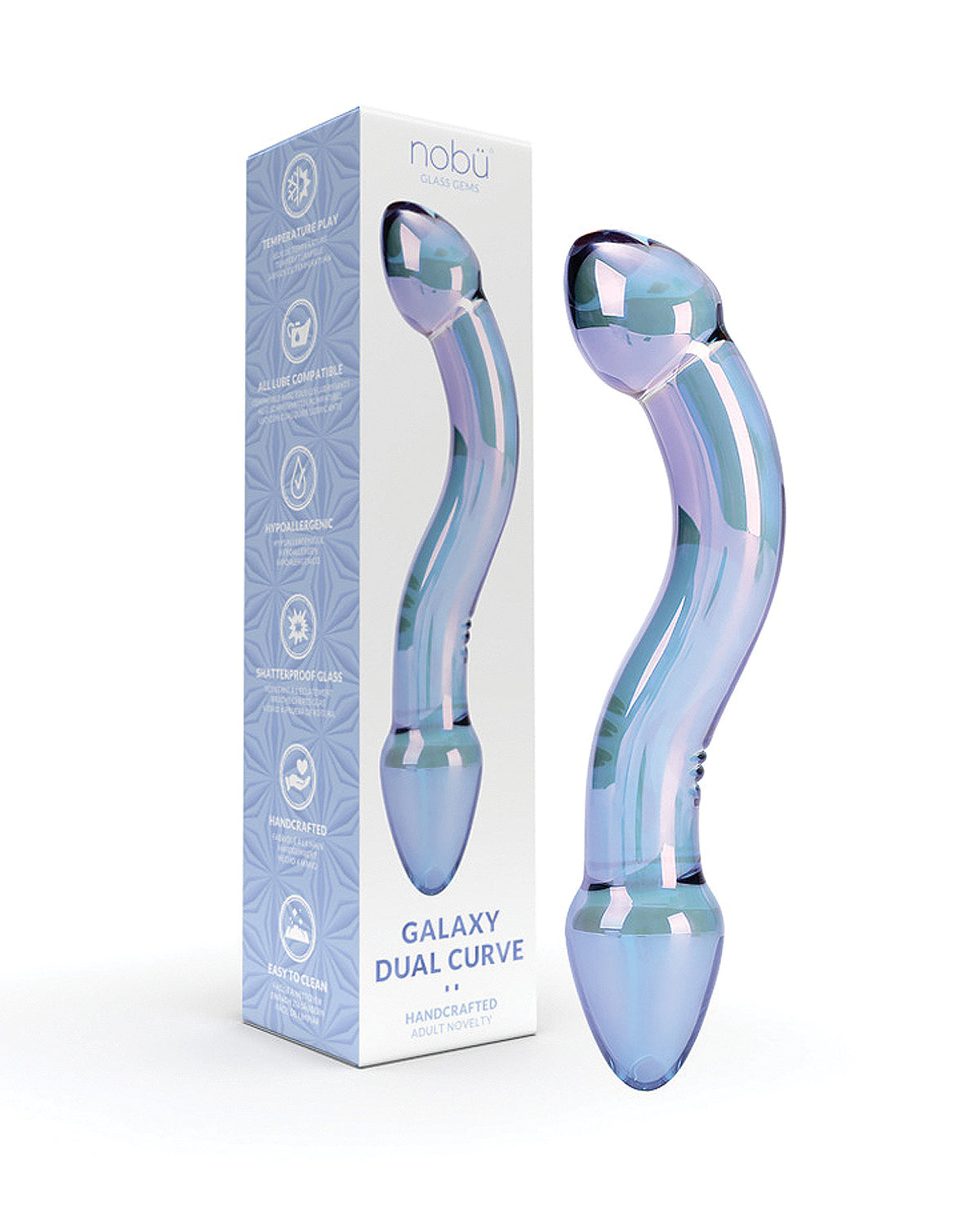 Nobu Galaxy Dual Curve Silicone Toy - Blue