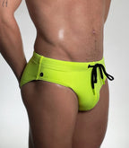 Modern Classic Swim Brief - Neon Yellow