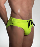 Modern Classic Swim Brief - Neon Yellow
