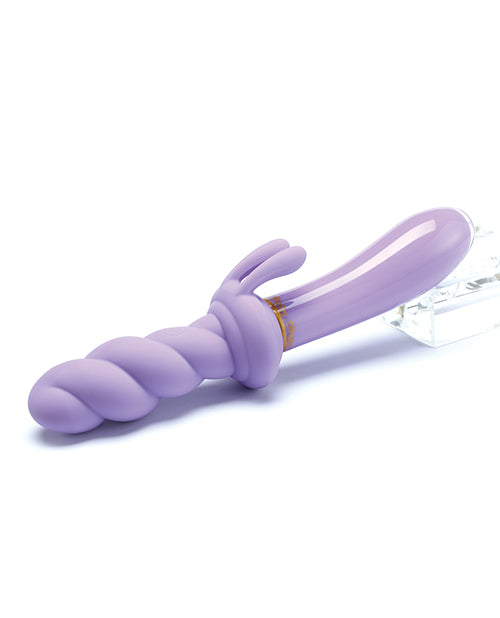 Cristal Jade Twist Glass Rabbit Vibrator