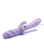 Cristal Jade Twist Glass Rabbit Vibrator