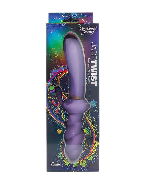 Cristal Jade Twist Glass Rabbit Vibrator